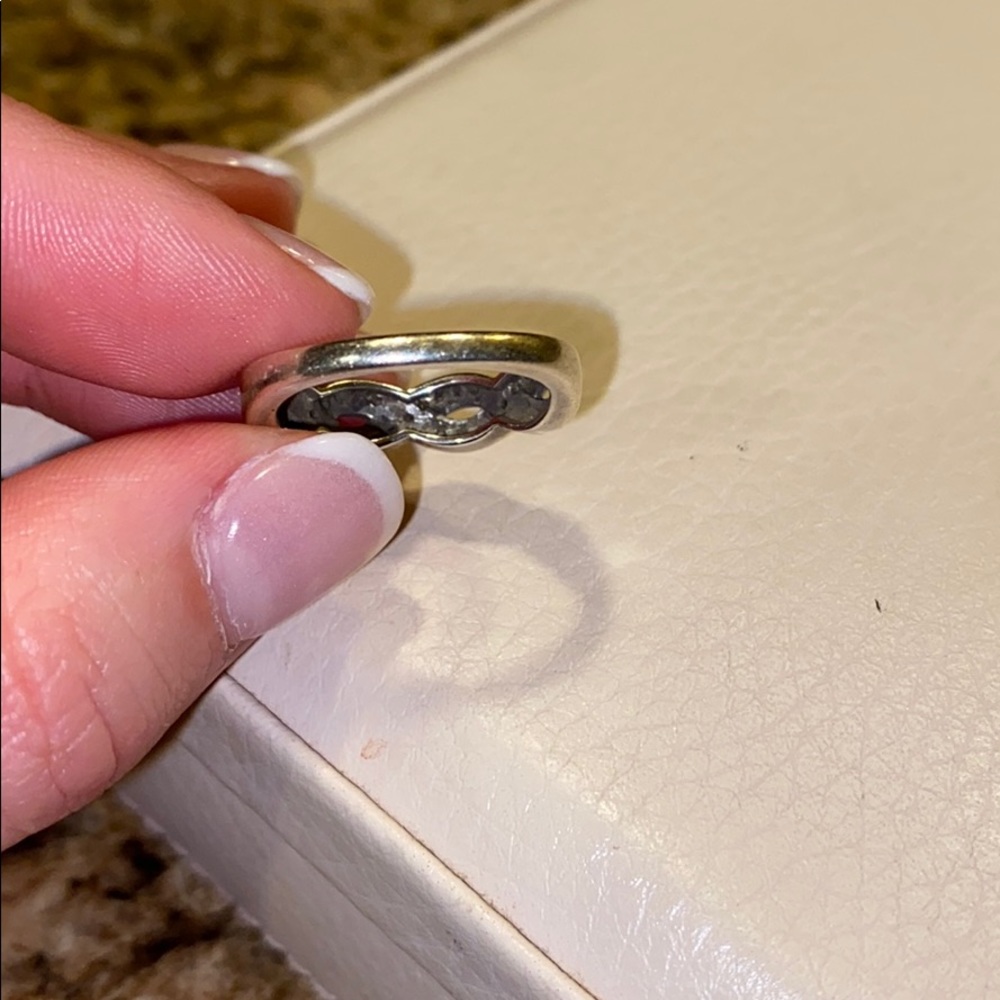 Sterling Silver Infinity Wave Ring - image 2